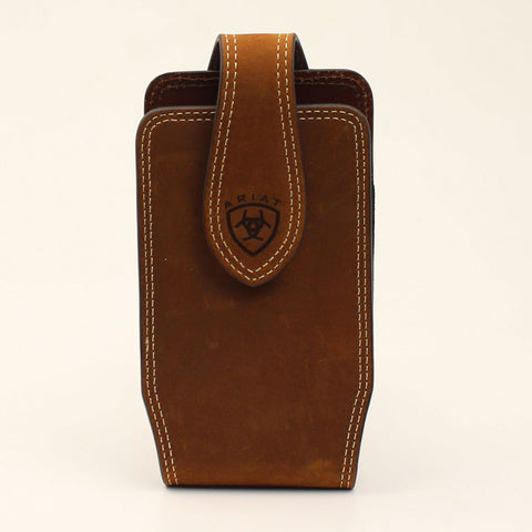 Ariat Double Stitch Medium Brown Cell Phone Case