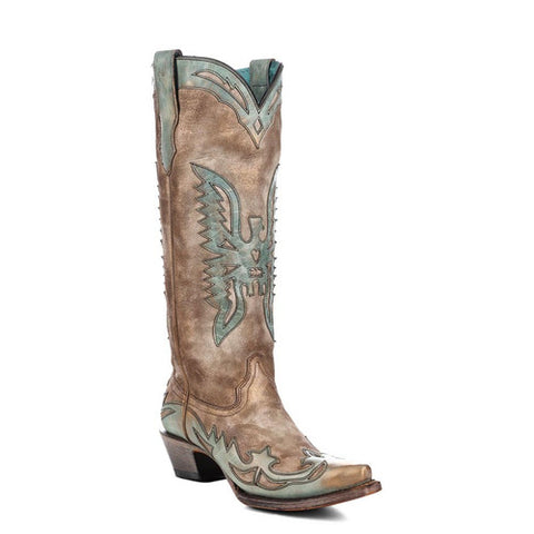 Corral Women's Turquoise Eagle Bone Boots