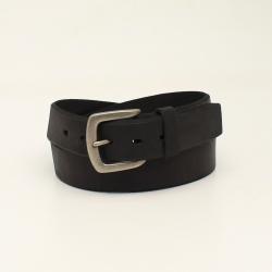 Ariat 1-1/2" Beveled Embroidered Black Belt