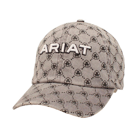 Ariat Women's Logo Pattern Grey Cap