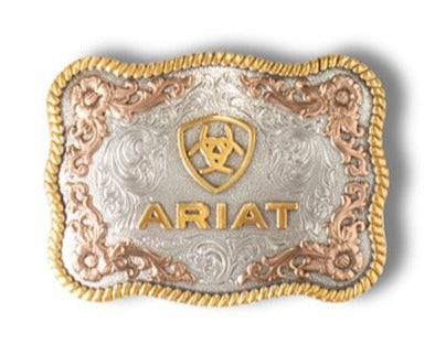 Ariat Rectangle Scalloped Roped Edge Buckle