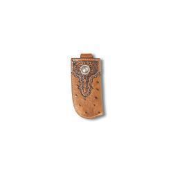 Ariat Vertical Knife Sheath Ostrich Print BR