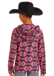 Rock&Roll Boy's Aztec Pink Hoodie