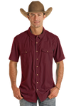 Rock&Roll Men's Solid Maroon Shirt