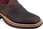 Old West Youth Boy's Dark Brown/Maroon Leather Boots