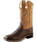 CLEARANCE Old West Boys Brown Gdyr Welted Boot