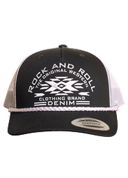 Rock&Roll Unisex Embroidered Black Cap