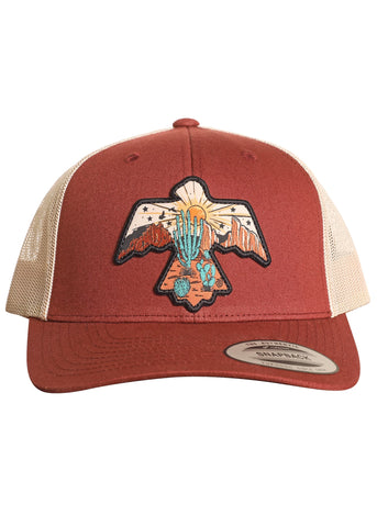 Rock&Roll Unisex Patch Rust Cap