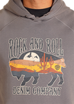 Rock&Roll Unisex Black Graphic Hoodie