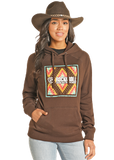 Rock&Roll Unisex Dark Brown Graphic Hoodie