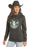 Rock&Roll Unisex Black Graphic Hoodie