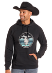 Rock&Roll Unisex Black Graphic Hoodie