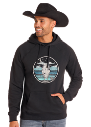 Rock&Roll Unisex Black Graphic Hoodie