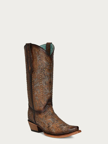 Corral Women's Brown Copper Stud Boots