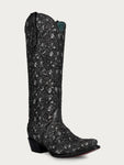 Corral Women's Glitter Overlay Black Boots