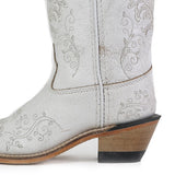 CLEARANCE Old West Children Girl's White Western Boots