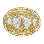 Crumrine Virgin Mary Silver/Gold Buckle