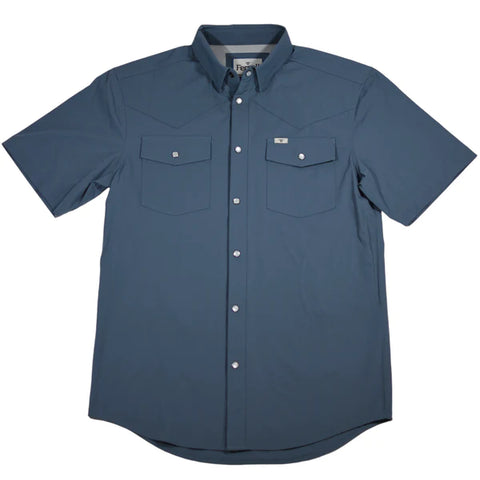 Ferrell Brand Men's Solid Blue Shirt