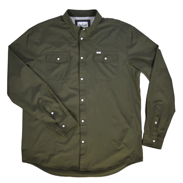 Ferrell Brand Men's Olive Green Shirt – Corral Western Wear