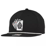 Arait Men's Cap Embroidered Playing Card Black