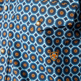 Ariat Men's Gordy Snap LS Moonlit Ocean Shirt