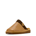 Ariat Men's Silversmith Square Toe Exotic Ostrich Tan Slipper