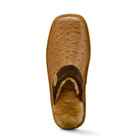 Ariat Men's Silversmith Square Toe Exotic Ostrich Tan Slipper