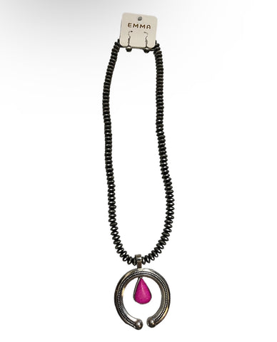 Emma Jewelry Women's Fushia Necklace