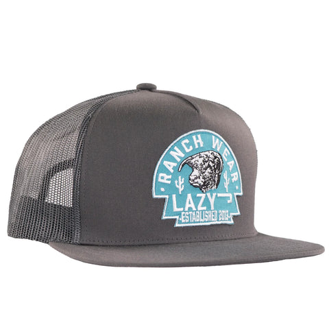 Lazy J Arrowhead Grey Cap