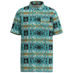 Hooey Boys "The Weekender" Turquoise Aztec Shirt