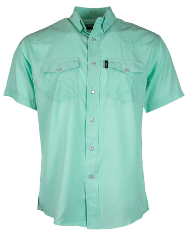 Hooey Men's "Sol" Pearl Snaps Sea Foam Shirt