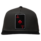 JC Hats Men's Poker Charcoal Cap