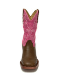 CLEARANCE Roper Girls Little Kids Brown/Pink Boots