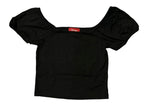 Panhandle Women's Square Neck Black Top