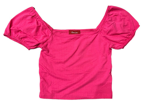 Panhandle Women's Square Neck Hot Pink Top