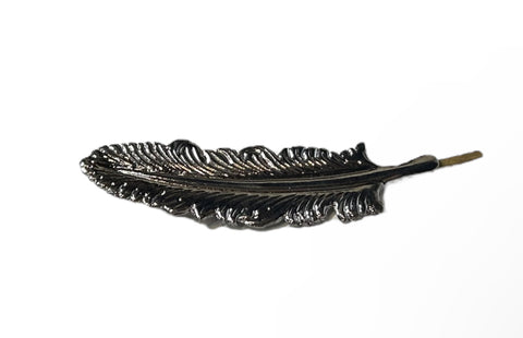 CWW Dark Silver Feather Pin