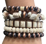 Emma Women's Stackable Ivory Bracelet Set