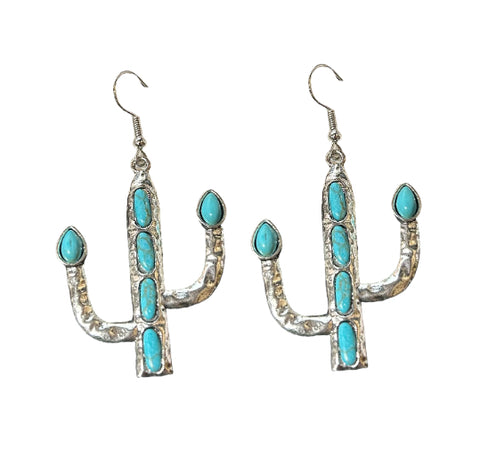 Emma Women's Cactus Turquoise Earrings