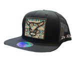 De Rancho Longhorn Patch Black Cap