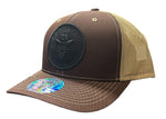 De Rancho Black Patch Brown Cap