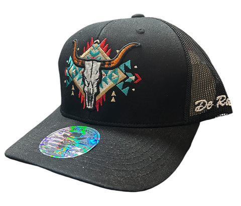 De Rancho Aztec Bull Black Cap