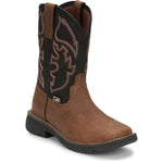 Justin Kids Rush Cowboy Tan/Black Boot