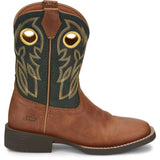 Justin Kids Rush Cowboy Tan/Black Boot