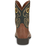 Justin Kids Rush Cowboy Tan/Black Boot