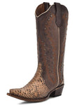 Circle G Women'sPython Brown Chocolate Boots