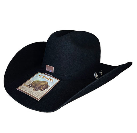 Stetson Men's Corral 4X Buffalo Black Hat SBCRAL-754007