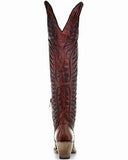 Corral Women's LD Cognac Embroidery Tall Boots