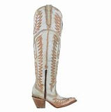 Corral Women's LD White Embroidery Tall Boots