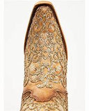 Corral Women's Saddle Glitter Overlay & Embroidery Triad Boots