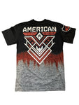 American Fighter Men's Elmont S/S Black Multi T-Shirt FM14613